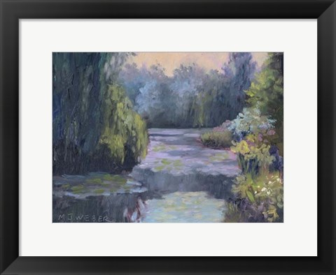 Framed Monet&#39;s Garden III Print