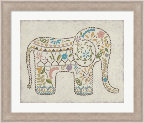 Framed Laurel&#39;s Elephant I Print