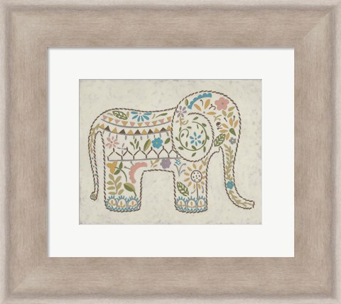 Framed Laurel&#39;s Elephant I Print