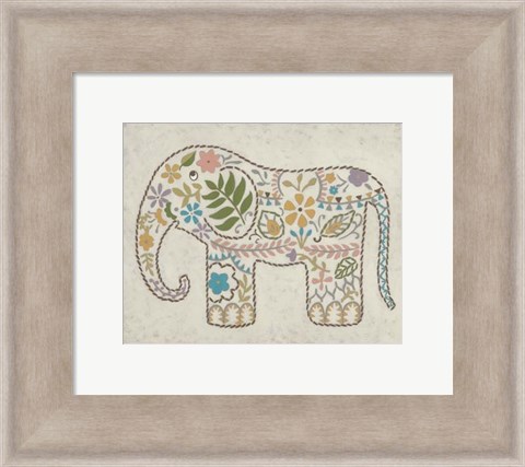 Framed Laurel&#39;s Elephant II Print