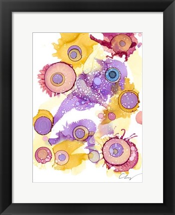 Framed Ink Drops II Print