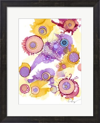 Framed Ink Drops II Print