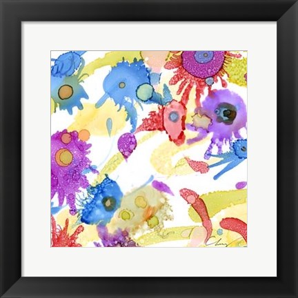 Framed Fluid Fantasy I Print