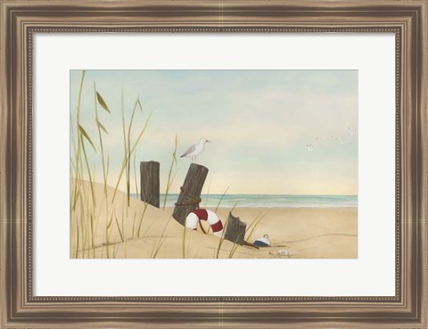 Framed Seaside Dunes I Print