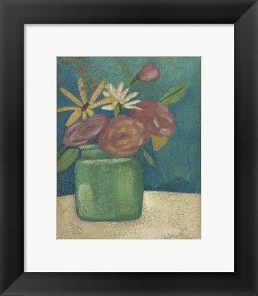 Framed Flower Market II Print