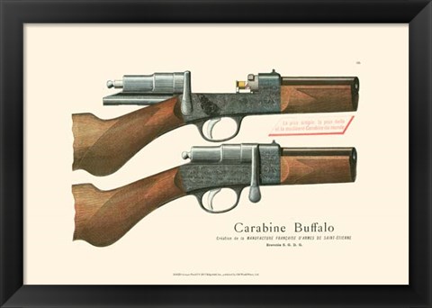 Framed Antique Pistol I Print