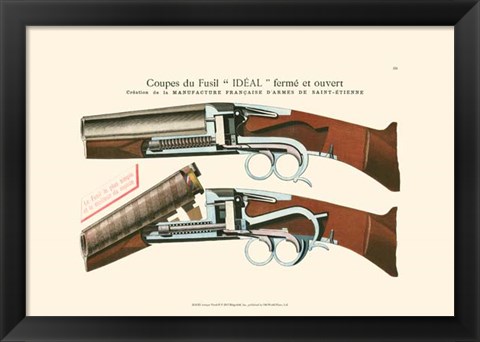 Framed Antique Pistol II Print