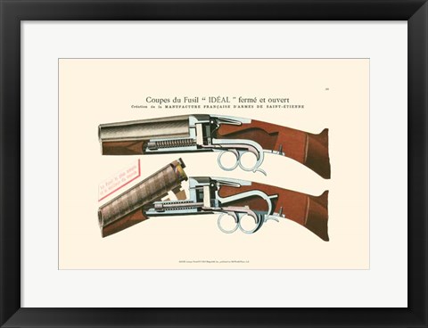 Framed Antique Pistol II Print