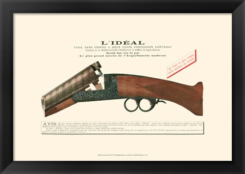 Framed Antique Pistol IV Print