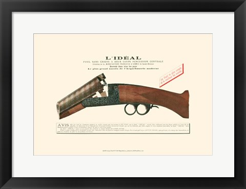 Framed Antique Pistol IV Print