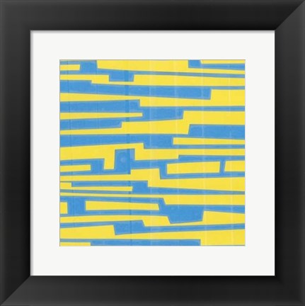 Framed Modern Circuit VII Print