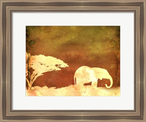 Framed Safari Sunrise I Print