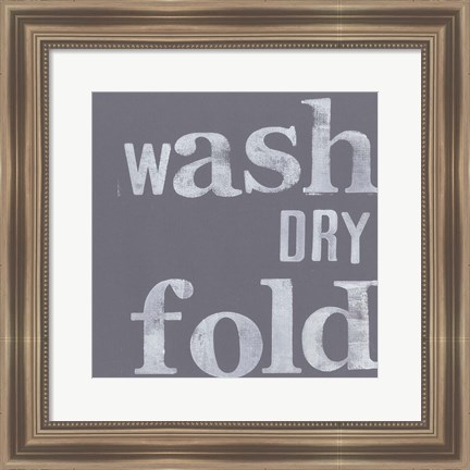 Framed Fresh Laundry III Print