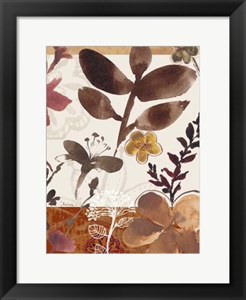 Framed Modern Flowers II Print