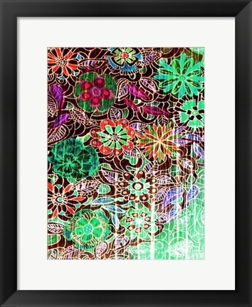 Framed Flower Drift I Print