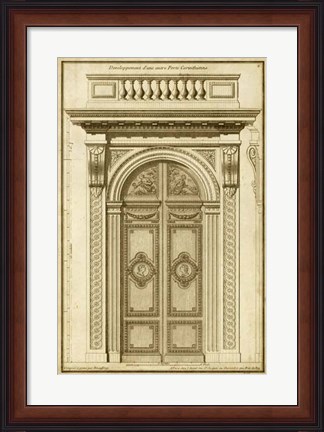 Framed Vintage Door I Print