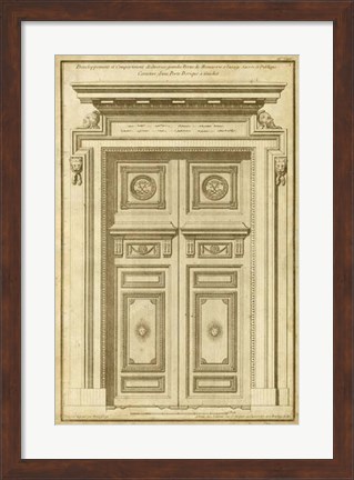 Framed Vintage Door II Print