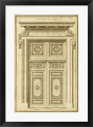 Framed Vintage Door II Print