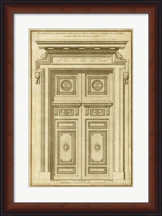 Framed Vintage Door II Print