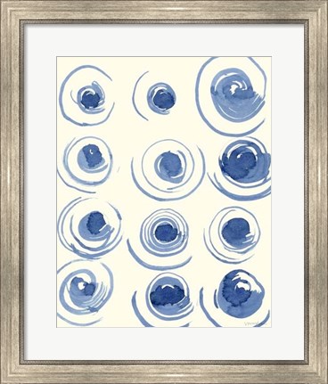 Framed Macrame Blue II Print