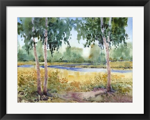 Framed Luminous Meadow I Print