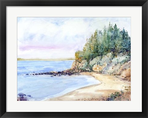 Framed Shore Line II Print