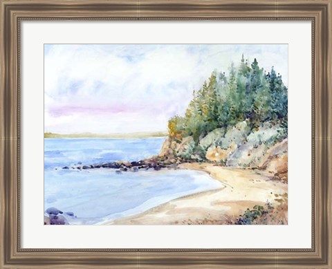 Framed Shore Line II Print