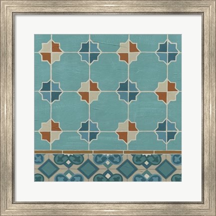 Framed Moroccan Tile III Print