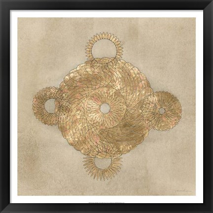 Framed Solar Medallion II Print