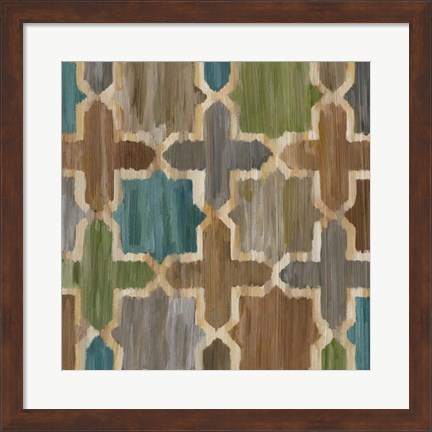 Framed Ikat Symmetry II Print