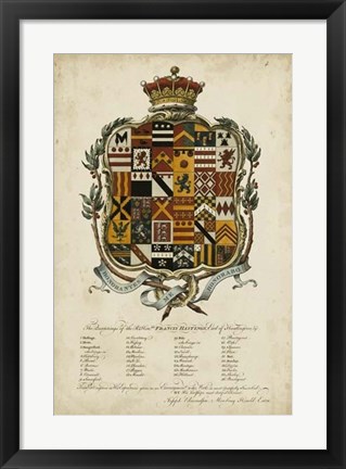Framed Edmondson Heraldry II Print