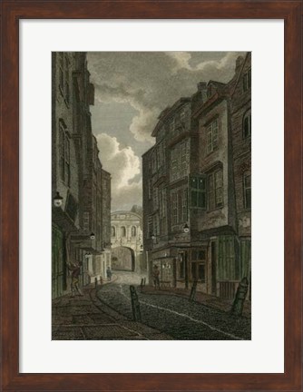 Framed Butcher Row, London Print