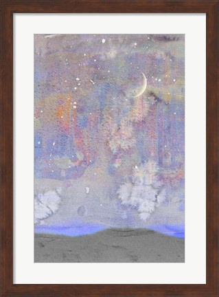 Framed Silvery Moon II Print