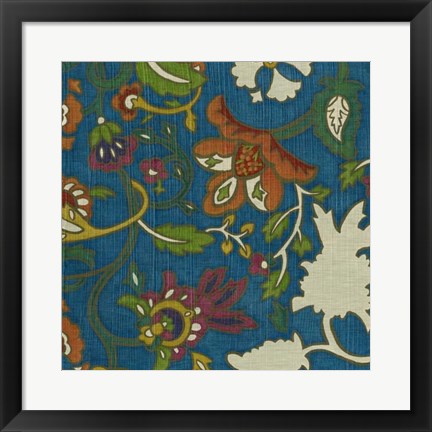 Framed Jewelled Pashmina I Print