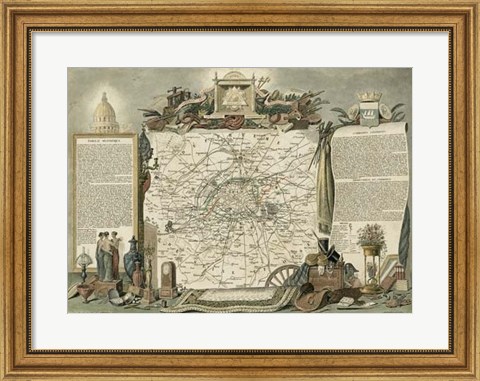 Framed Atlas Nationale Illustre I Print