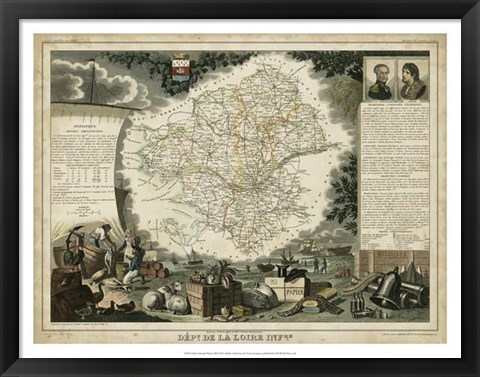 Framed Atlas Nationale Illustre III Print