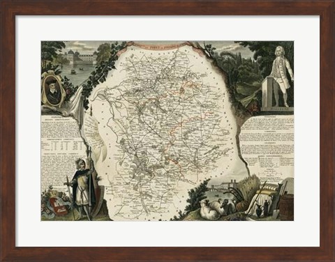 Framed Atlas Nationale Illustre VI Print