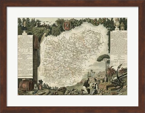 Framed Atlas Nationale Illustre VII Print