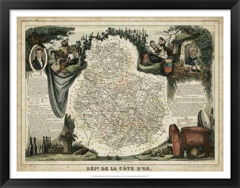 Framed Atlas Nationale Illustre IX Print