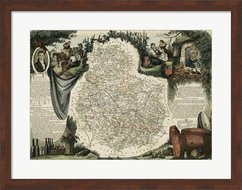 Framed Atlas Nationale Illustre IX Print