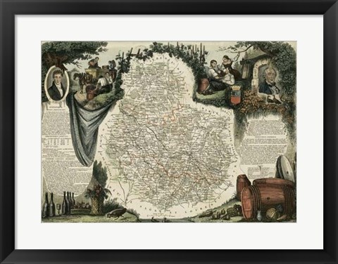 Framed Atlas Nationale Illustre IX Print