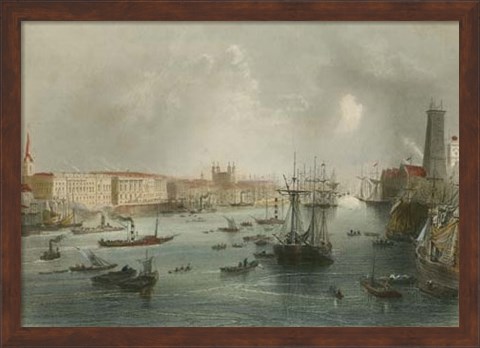 Framed Port of London Print