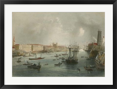 Framed Port of London Print