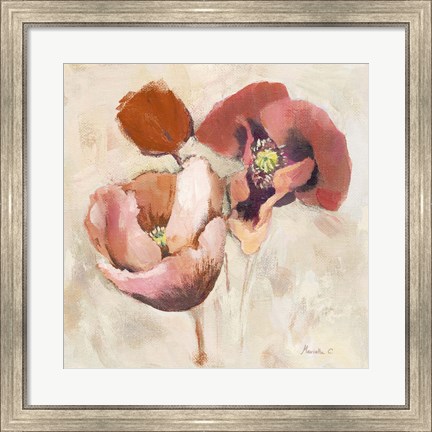 Framed Painted Poppies Print