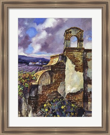 Framed Mission Vineyard Print