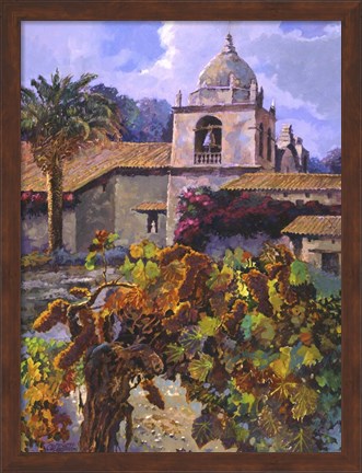 Framed Vineyard at San Miguel Print