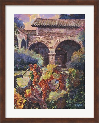 Framed Harvest at the Mission Print