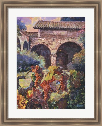 Framed Harvest at the Mission Print