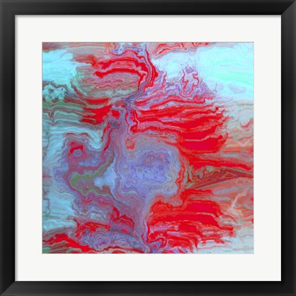 Framed Coral Glass II Print