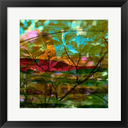 Framed Abstract Leaf Study III Print